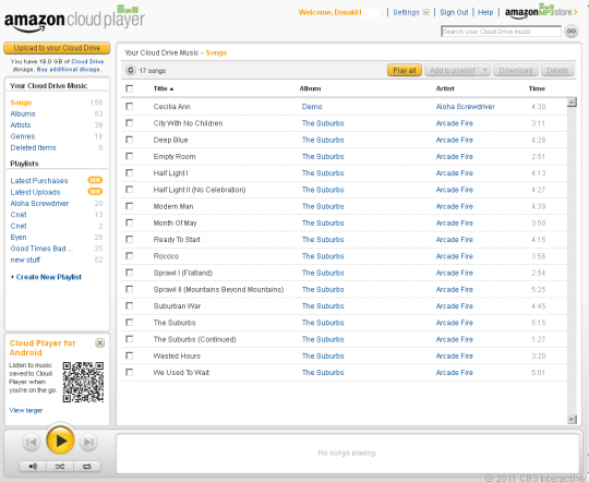 亚马逊率先推出云音乐服务Cloud Player 网络音乐服务的新篇章